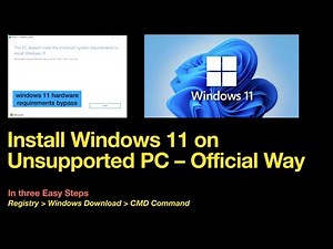 Install Windows 11 on Unsupported PC The Official Way