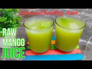 "Refreshing Raw Mango Juice | Summer Drink Recipe 🥭❄️"