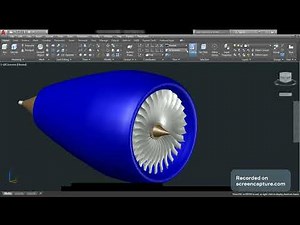 Jet Engine in AutoCAD