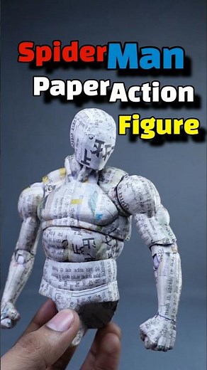 Spiderman Paper Action Figure | Work In Progress #spiderman #actionfigures #diy