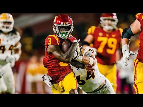 Jordan Addison, No. 6 USC stay hot in 42-25 victory over ASU to remain undefeated | Game Highlights