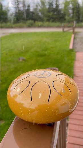 Relaxing nature 🌲 Rain drum, garden instrument and rain sounds #raindrum #rainsounds #naturesounds