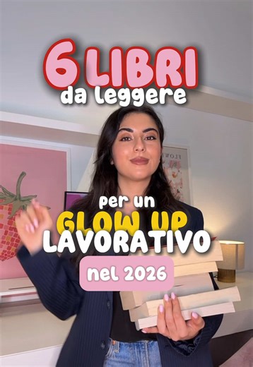 6 libri che dovresti assolutamente leggere quest’anno per un “Glow Up” lavorativo - che tu voglia cercare un nuovo lavoro, migliorare le tue competenze o avere una promozione, questi libri ti aiuteranno a raggiungere i tuoi obiettivi professionali e cambieranno il tuo modo di lavorare/mindset per il meglio! Quali aggiungeresti? #lavoro #carriera #curriculum #libri #lettura