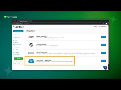 iContact Autoresponder Integration with FlexiFunnels