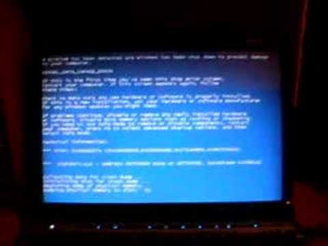 blue screen of death with noise