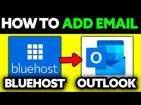 How To Add Bluehost Email to Outlook 2025 - (UPDATED!)