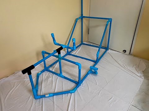PVC pipe kids race car build
