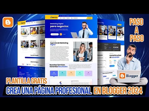 Cómo Crear una Página Web profesional en Blogger 2024 Paso a Paso |✅ PLANTILLA GRATIS