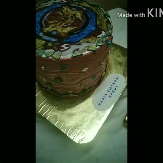Beyblade theme cake