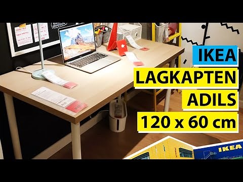 LAGKAPTEN ADILS meja baru 120x60 cm warna kayu oak