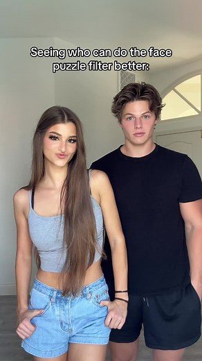 Brooke Monk (@brookemonk_)’s video of face puzzle filter