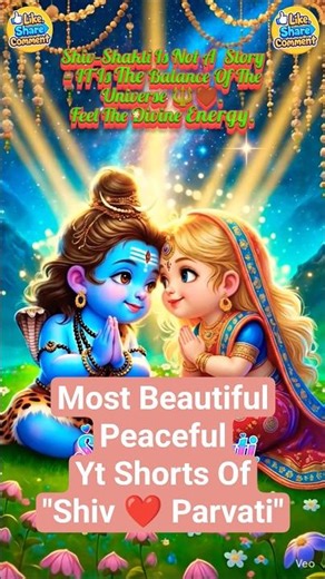Shiv Parvati ❤️ | The Divine Love Story Of Shiva And Parvati #shiv #parvati #shorts #mahadev #2026