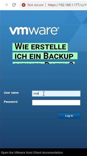 Wie Sie Backups von virtuellen Maschinen und ESXi-Systemkonfigurationen einrichten #shorts #short