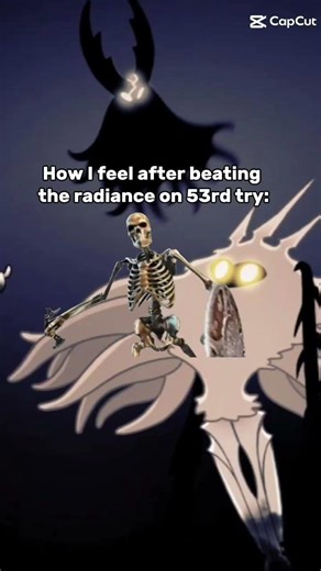 I finally defeated the radiance in hollow knight #shorts #hollowknight #memes
