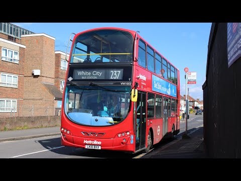 Full Route Visual | London Bus Route 237: Hounslow Heath - White City | Gemini 2 VW1052 (LK10 BXX)
