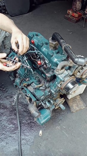 #short #direct injectors for L1-24 #installed injectors,bleed and engine start-up