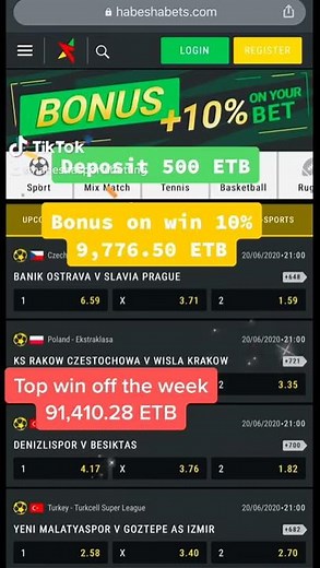 Best bet of the week Habesha sports betting