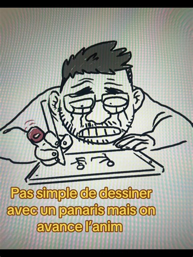 Dessin animé avec un panaris : défi créatif