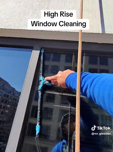 High Rise Window Cleaning Part 1 #squeegee #windowcleaning #windowwashing #cleaning #moerman #metaglasses #meta #harness #outside #equipment #crazy #scary #spooky #hilarious