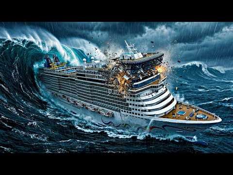 6 Massive Cruise Ships vs MEGA TSUNAMI