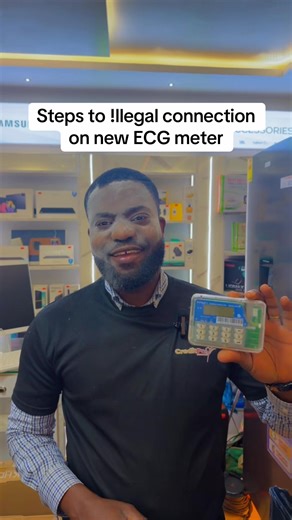 Steps to !llegal connection on new ECG METER #fyp #viral #ghanatiktok #goviral #installment @Electricity Company of Ghana @1Papi @Maison Yusif @Cricket Eriksen