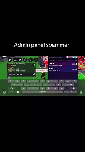 Admin Panel Spammer Script for Roblox Users