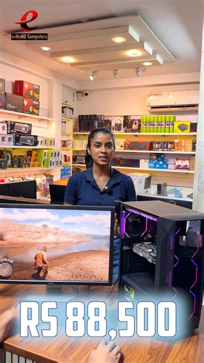 රු 88,500 ට RDR 2 PLAY කරන්න BUDGET එකට සුපිරි GAMING PC BUILD එකක්. INTEL CORE I5 7TH GEN 7500 PROCESSOR H110 DDR4 MOTHERBOARD 8GB DDR4 RAM (4X2) 500W GAMING POWER UNIT 128GB SSD DRIVE 500GB HARD DRIVE RUIX WIND BLACK GAMING CASE BRAND NEW 120MM RGB CHASSIS FANS-4 NVIDIA GTX 1060 3GB DUAL FANS GAMING GRAPHIC CARD RS 88,500 ☝️PC ONLY RS 104,700 👇FULL SET DELL 24 INCH IPS WIDE SCREEN MONITOR BRAND NEW NORMAL KEYBOARD & MOUSE ALL CABLES #EhomeGamingPcBuilds #challenge #budgetgamingpc #Ehomecomput