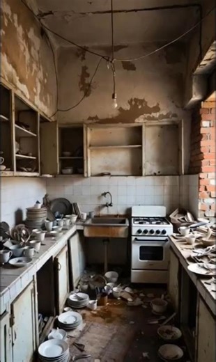 Abandoned Dirty Kitchen Makeover: From Mess to Masterpiece! 🔥🏠
