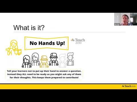 What is No Hands Up? | Teach2030