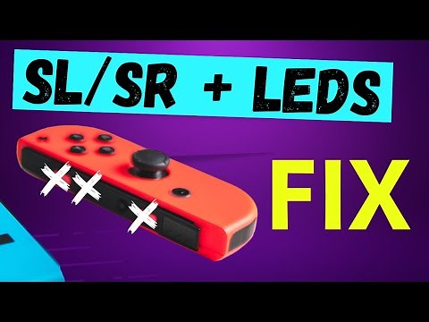 Quick & Easy Fix SL/SR Buttons + LEDs Nintendo Switch Joy-Con. No soldering required!