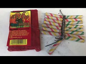 Letting off a pack of Alien Star Bomb firecrackers from Shelton Fireworks