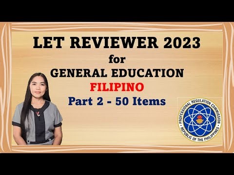GEN. EDUCATION | FILIPINO | LET REVIEWER 2023