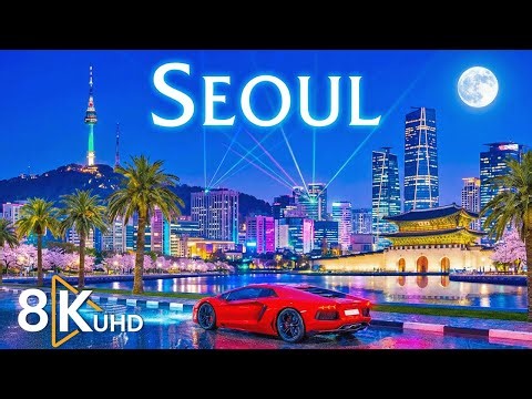 Seoul 2026 in 8K | Futuristic Neon Megacity & Cinematic Cyberpunk Nightscapes