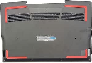 Replacement Bottom Case for DELL G3 3590 3500 15.6'' Series Gaming Laptop Base Enclosure Lower Cover 08XMWC with Red Pads