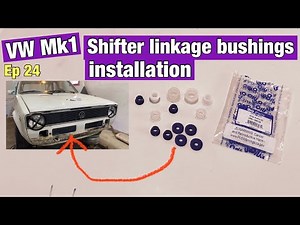 VW Mk1 shifter linkage bushing installation. How to install shifter linkage bushings Golf Mk1￼