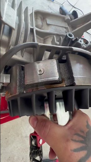 How to replace flywheel on minibike. 😤🤯🥺 #fastlife #mechaniclife #minibike