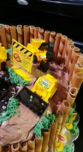 JeVenis 16 PCS Construction Truck Birthday Cake Decoration Construction Birthday Banner Construction Party Supplies