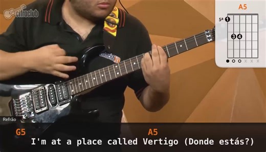 【cifraclub】U2 - Vertigo 电吉他演奏纯享版（吉他谱在简介里哦）