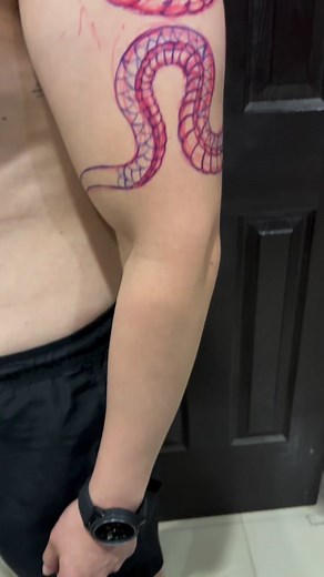 9K views · 145 reactions | Snake Tattoo (work in progress) by: Rakel...