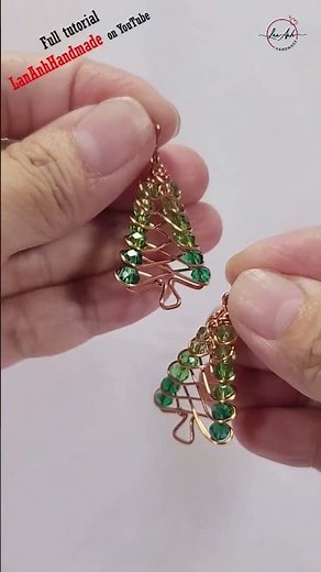Christmas tree - Free tutorial video link above the title #shortsvideo #wireworks #handmade