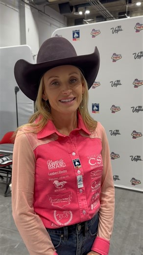 2.1K views · 818 reactions | Carlee Otero took the win in Round Five of the Wrangler NFR on Tough Enough to Wear Pink Night. She had another special memory from a previous NFR round win on Pink Night. | Barrel Horse News | Facebook