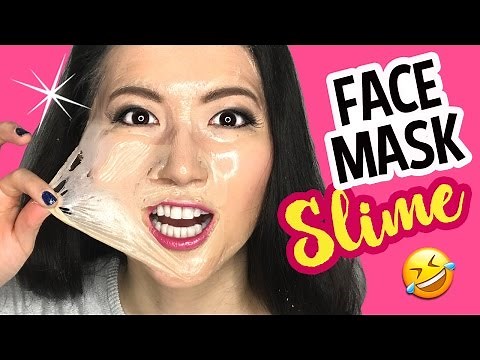 DIY Clear Jelly FACEMASK Slime WITHOUT GLUE!! Make Scented Soft Slime