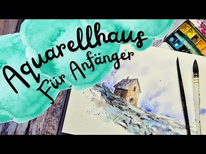 Painting a house in watercolor for beginners. A simple, stress-free watercolor tutorial.