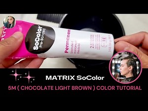 How to Be Coloring Your Own hair & Root touch Up ~By #matrix #SoColor #5m ‪@NilofarBeautyVlogsUSA‬