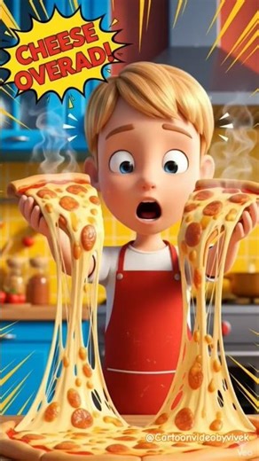 “OMG! Itna Cheesy Pizza 😱🧀” #pizza #cartoon #shorts #shortsfeed #viral
