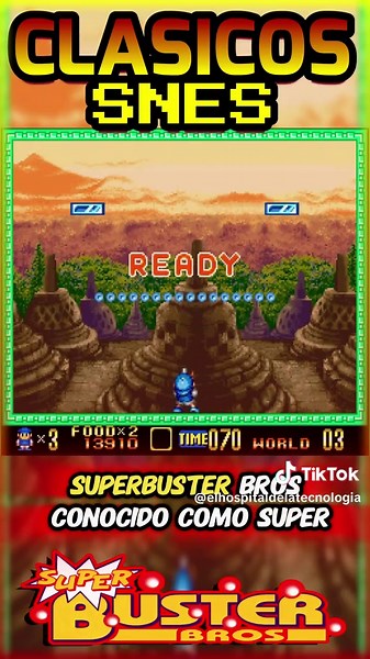 Súper Buster Bros Un Juegazo de Super Nintendo. #nintendo #superbusterbros #snes #gamer #gaming