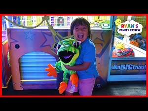 Ryan Won the Biggest Surprise Toy from the Crane Machine at Dave & Busters!!!! - Videos For Kids