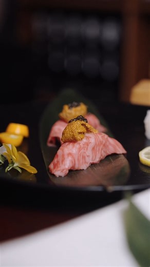Here’s how our Wagyu shows up on Tsunami Fuku's menu: 🍣 Layered into nigiri with uni 🔥 Plated generously for BBQ sharing platters 🔪 And expertly handled by chefs who understand what good beef should look like up close Proud to supply Wagyu that meets their standard and yours. | Lux Wagyu House