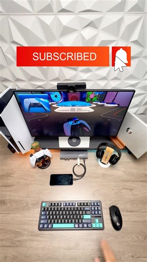 No More Cable Swapping | KVM Switch Gaming Setup#shorts #kvmswitch #dockingstation #gamingsetup