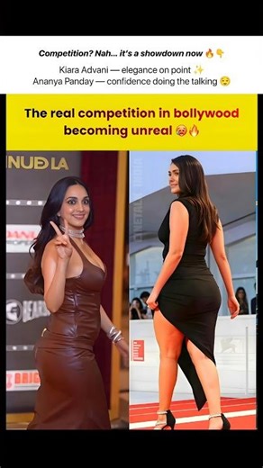 THE ULTIMATE SHOWDOWN! 🔥 Kiara vs Ananya's Red Carpet Look! 💃 #Bollywood #KiaraAdvani #shorts